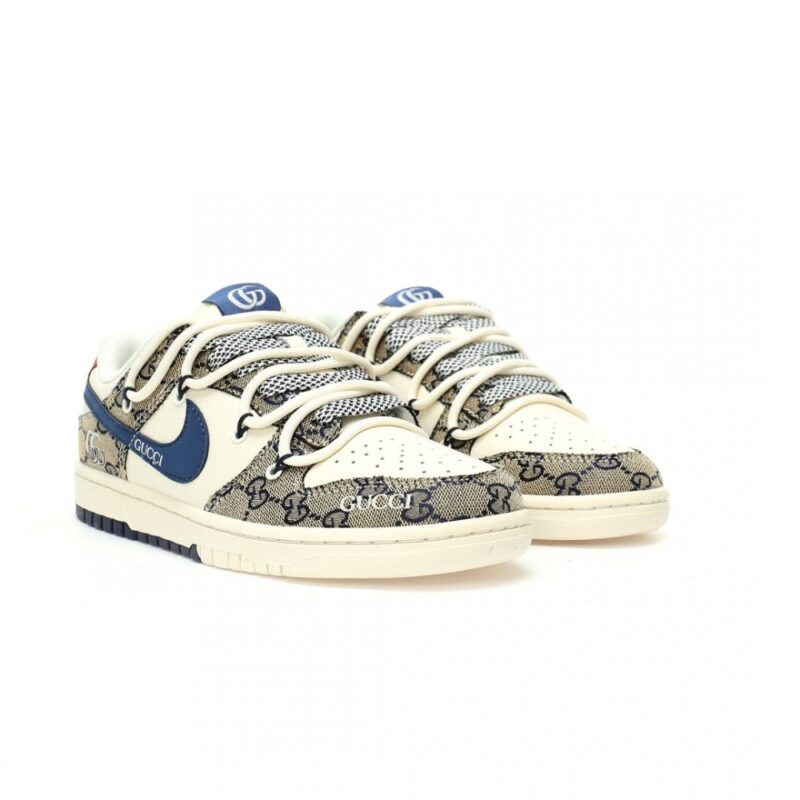 【AT9074】Gucci x Nike SB Dunk Lowスケートシューズ | ハイエンドファッションとストリートカルチャーの融合 | Nike x Gucci