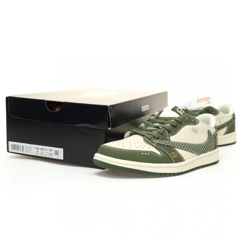 【AT9075】グッチ x ナイキ エアジョーダン1 ロー - 豪華なコラボレーションスニーカー | Nike x Gucci