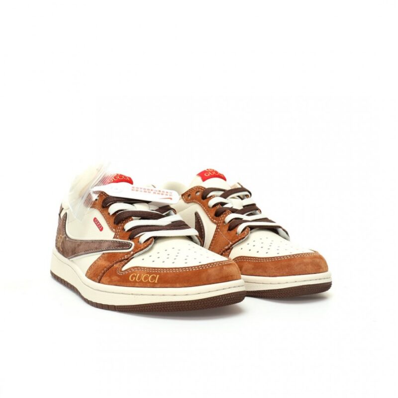 【AT9080】グッチ×トラヴィス・スコット×ナイキ Air Jordan 1 Low 2025年蛇年限定カラー | Nike x Gucci
