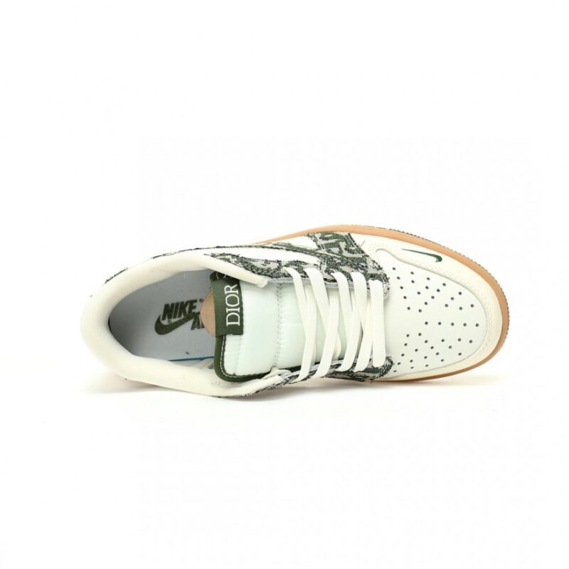 【AT9105】ディオール x トラビス・スコット x ナイキ エアジョーダン 1の低コラボ限定版スニーカー | Dior x Nike