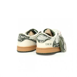 【AT9105】ディオール x トラビス・スコット x ナイキ エアジョーダン 1の低コラボ限定版スニーカー | Dior x Nike