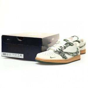 【AT9105】ディオール x トラビス・スコット x ナイキ エアジョーダン 1の低コラボ限定版スニーカー | Dior x Nike