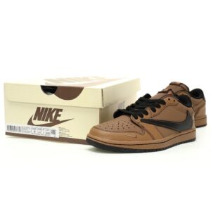【AT9111】ナイキ エア ジョーダン 1 ロー x The North Face x Travis Scott スニーカー限定コラボモデル | TNF x Nike
