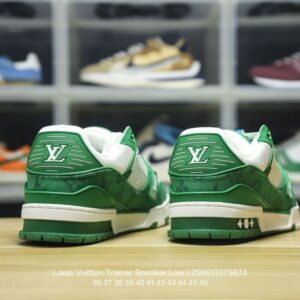 【AT9750】ルイ・ヴィトン グリーンホワイトカラーロートップスニーカー | Louis Vuitton Malletier
